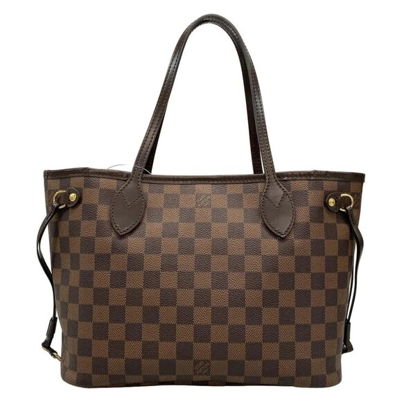 LOUIS VUITTON Neverfull PM Ebene Damier Tote Bag Damier Canvas - Picture 2 of 15